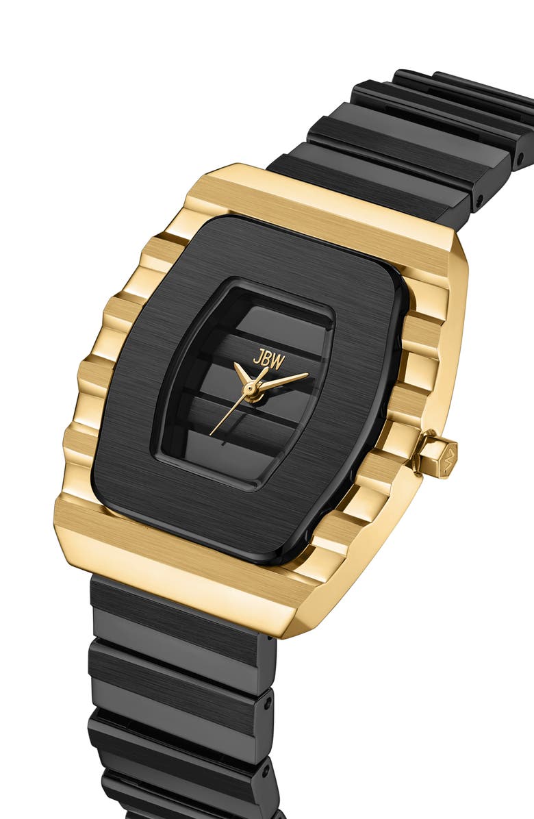 JBW Atlas Bracelet Watch, 34mm, Alternate, color, Ip Black