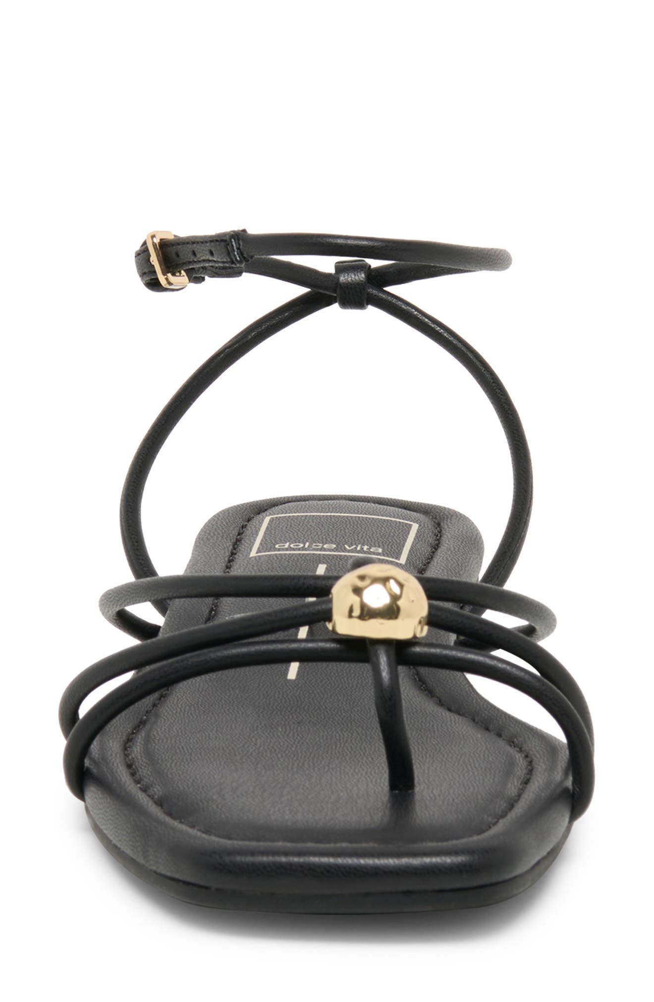 Dolce Vita Lonato Ankle Strap Sandal, Alternate, color, Black Stella