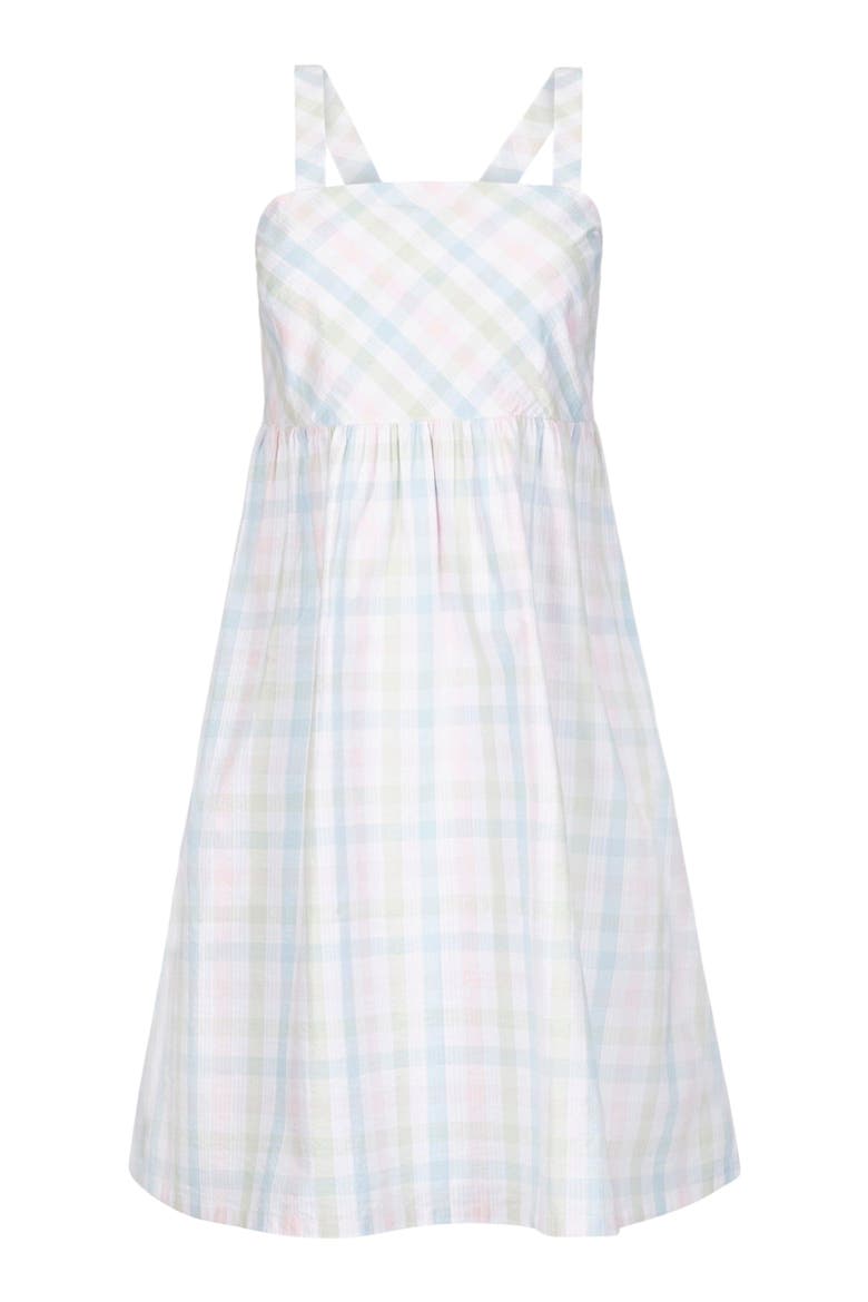 Women's Organic Seersucker Sundress, Alternate, color, Easter Check