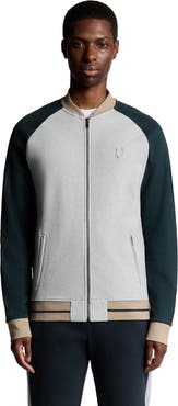 Lyle & Scott Interlock Contrast Raglan Bomber Jacket