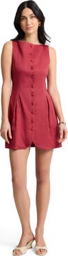 Onia Boatneck Button Front Dress
