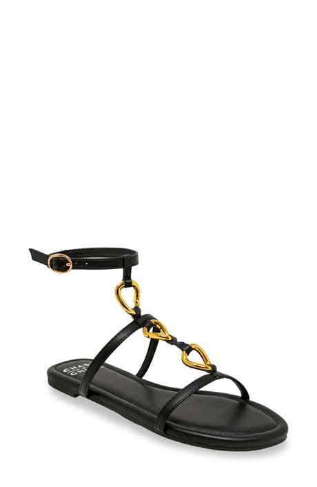 CHASE AND CHLOE Ankle Strap Flat Sandal
