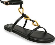 CHASE AND CHLOE Ankle Strap Flat Sandal