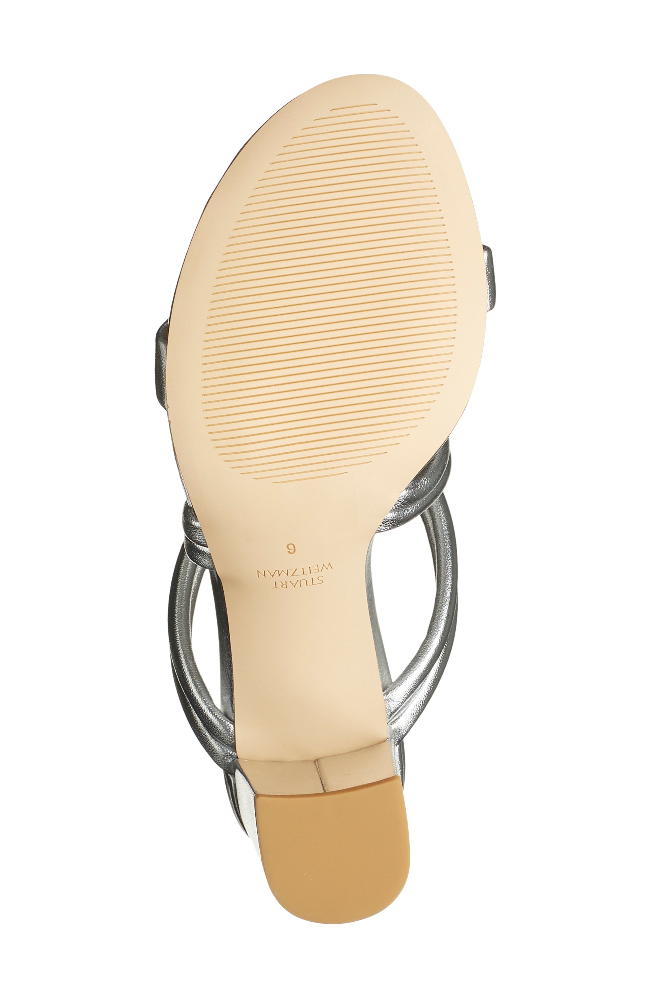 Stuart Weitzman Twist Knot 75 Block Heel Sandal, Alternate, color, 