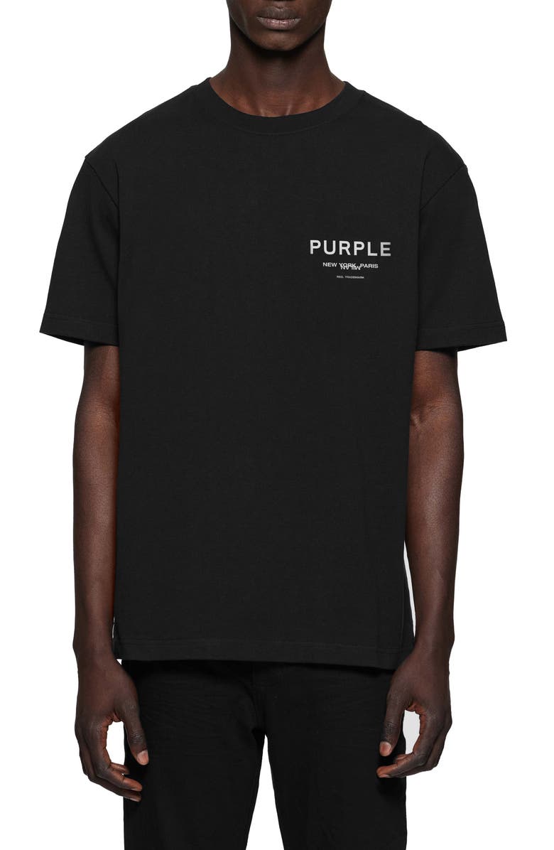 PURPLE BRAND Heavyweight Jersey Graphic T-Shirt, Main, color, Black