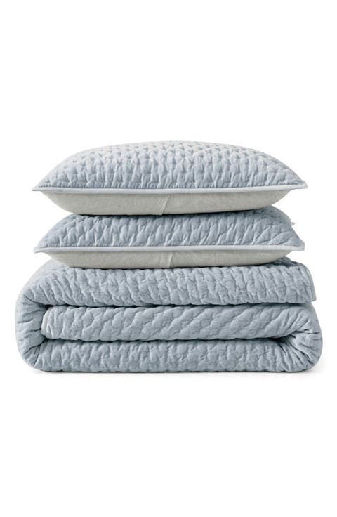Velvet Quilt & Shams Set