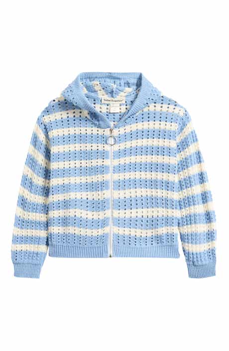 Cotton Emporium Kids' Hooded Stripe Cardigan