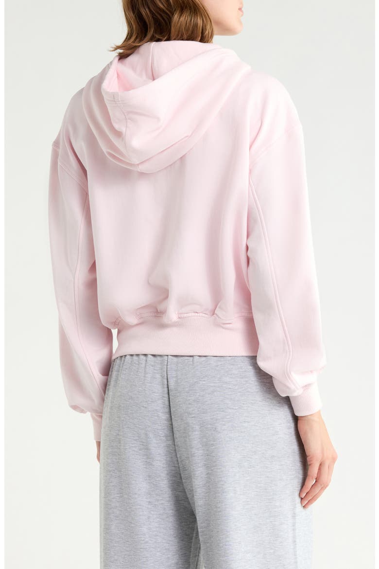Full Zip Fleece Hoodie, Alternate, color, PINK PRIMROSE