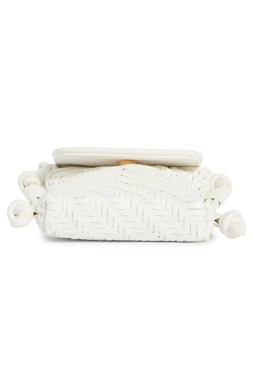 Dolce Vita Woven Crossbody Bag In White