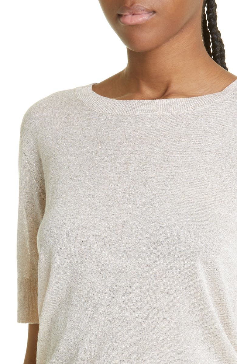 Eleventy Metallic Knit T-Shirt, Alternate, color, 