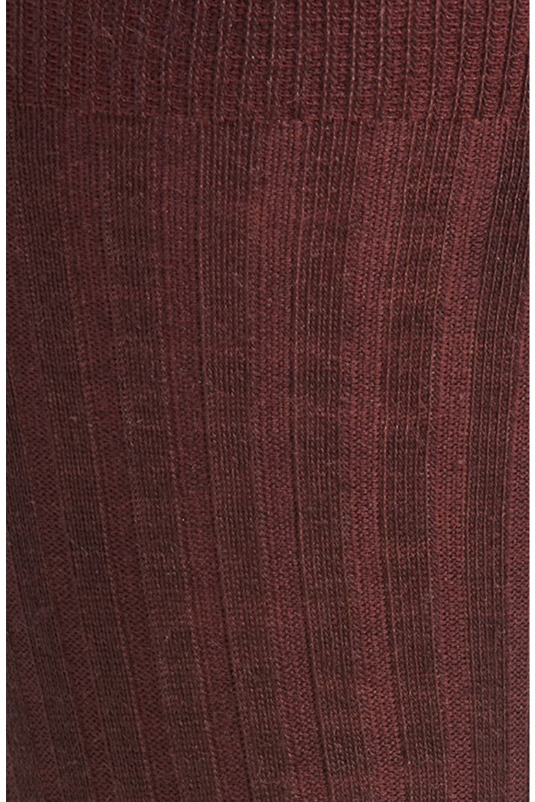 Stratford Merino Wool Blend Dress Socks, Alternate, color, MAROON