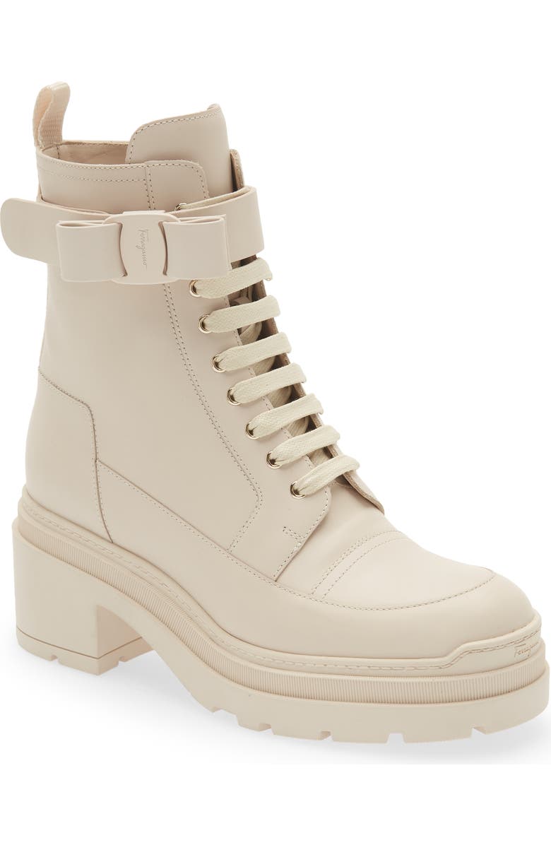 FERRAGAMO Lober Combat Boot, Main, color,