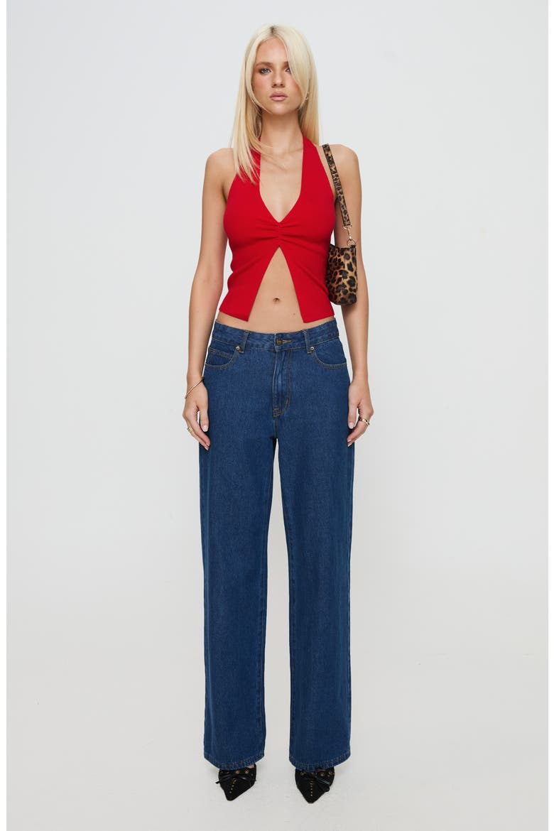 Kingley Halter Top, Alternate, color, RED