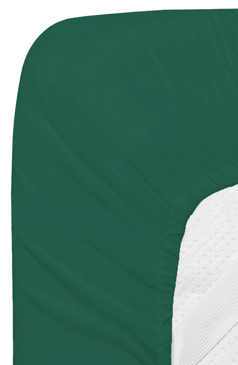 Luxury Home Bright Deep Pocket Premium Sheet Set, Alternate, color, Emerald Green