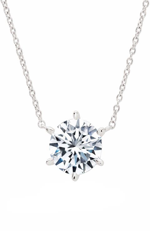 Cubic Zirconia Pendant Necklace