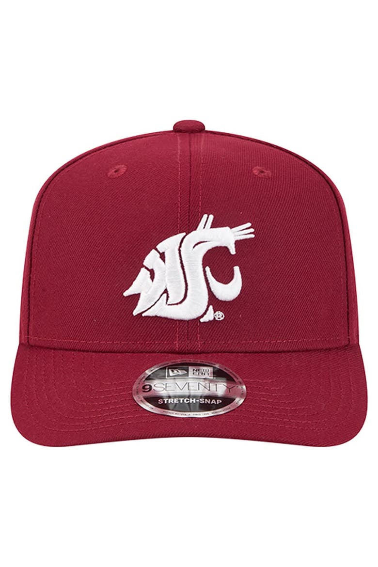 Men's New Era  Crimson Washington State Cougars Team 9SEVENTY Adjustable Hat, Alternate, color, Crimson