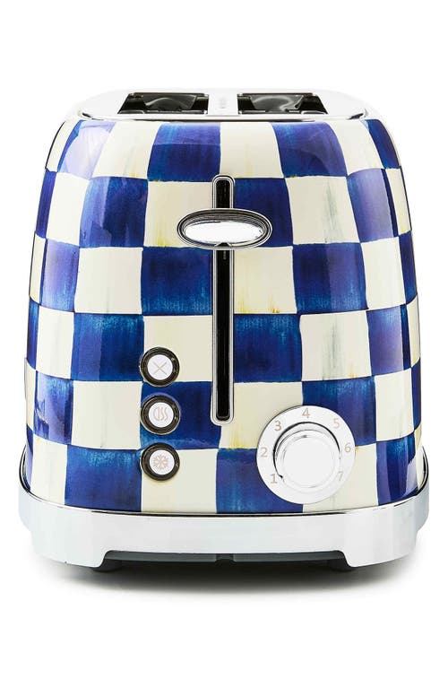 Mackenzie-childs Mackenzie Childs Royal Check 2-slice Toaster In Blue