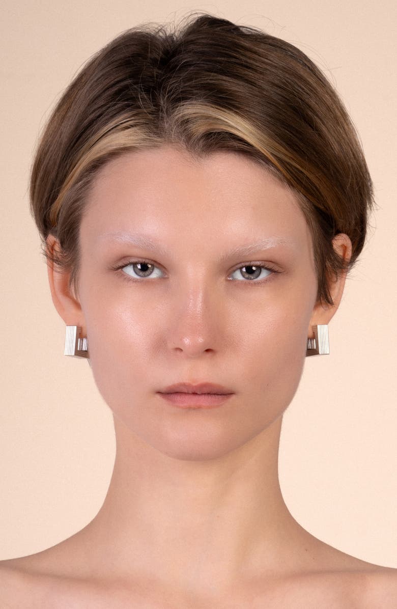 IVI Los Angeles Small Aurelia Hoop Earrings, Alternate, color, Silver