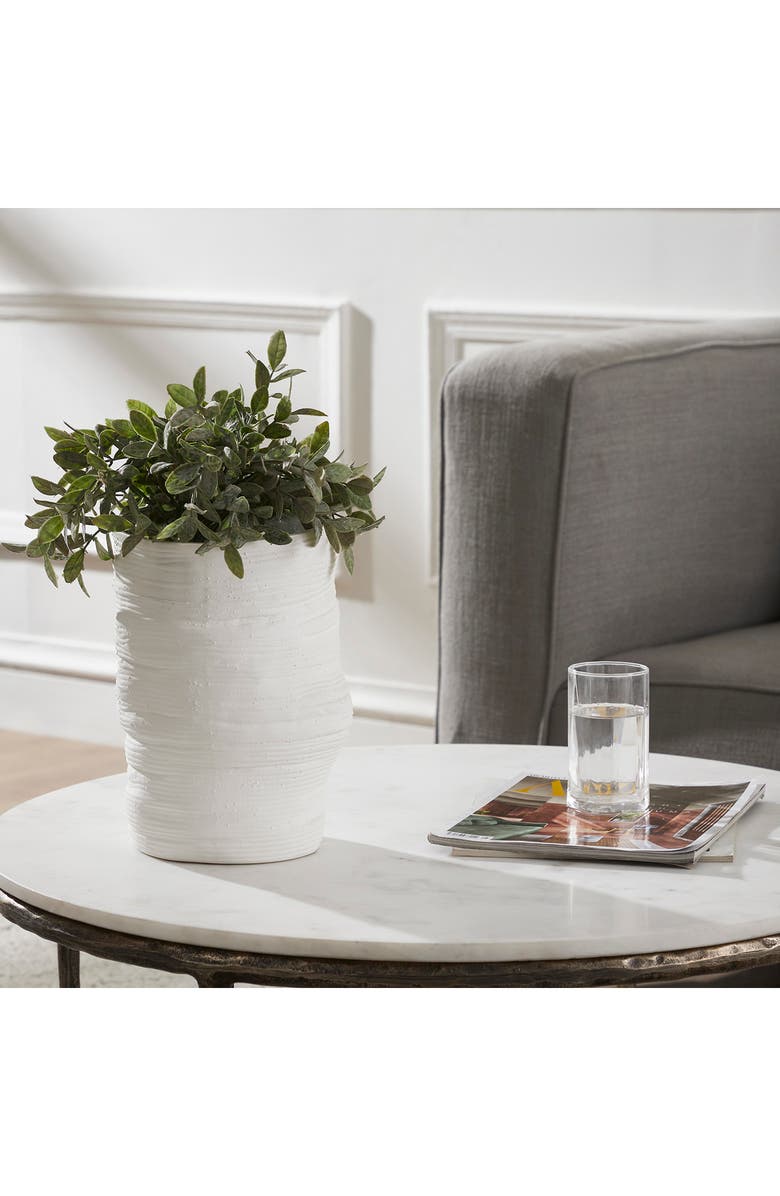 Renwil Azures Ceramic Planter, Alternate, color, White