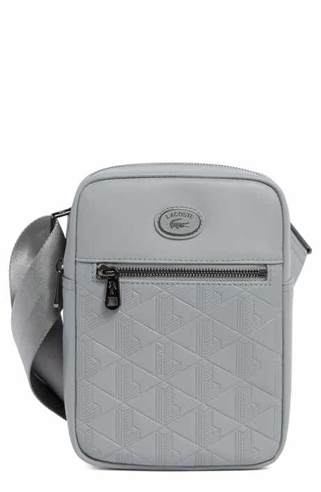 Nomogramme Monogram Embossed Faux Leather Messenger Bag