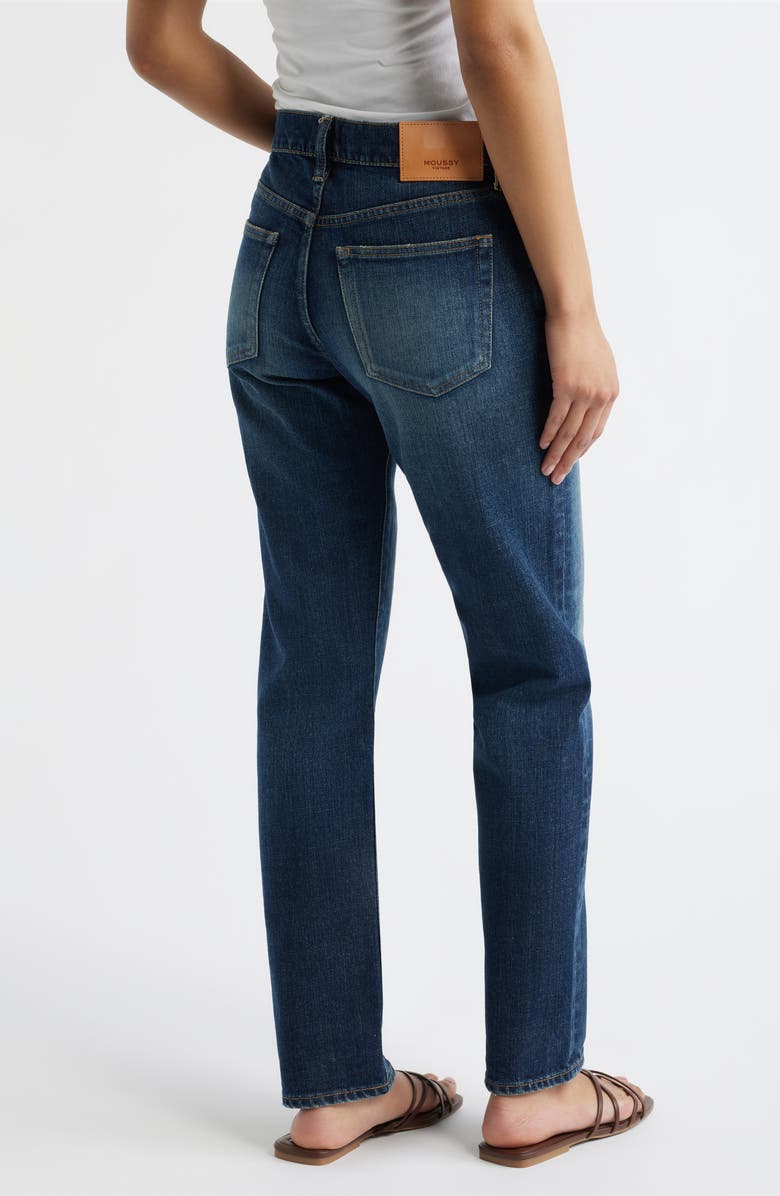 MOUSSY VINTAGE Leverett Slim Straight Leg Jeans, Alternate, color, Dark Blue