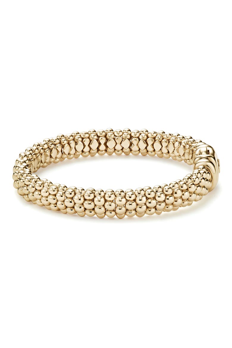 Caviar Gold Rope Bracelet, Alternate, color, GOLD