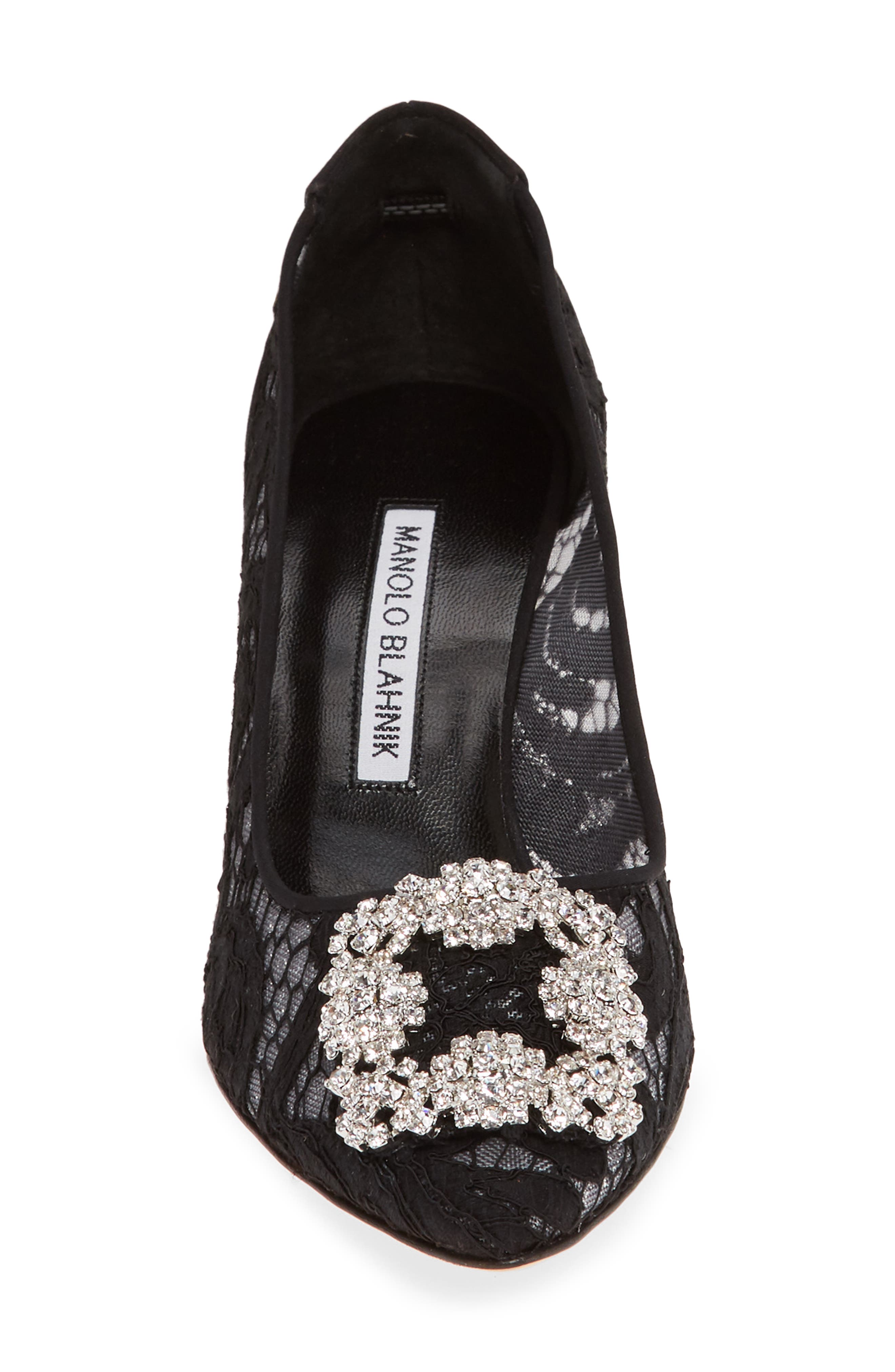 Manolo Blahnik Hangisi Pointed Toe Pump, Alternate, color, 