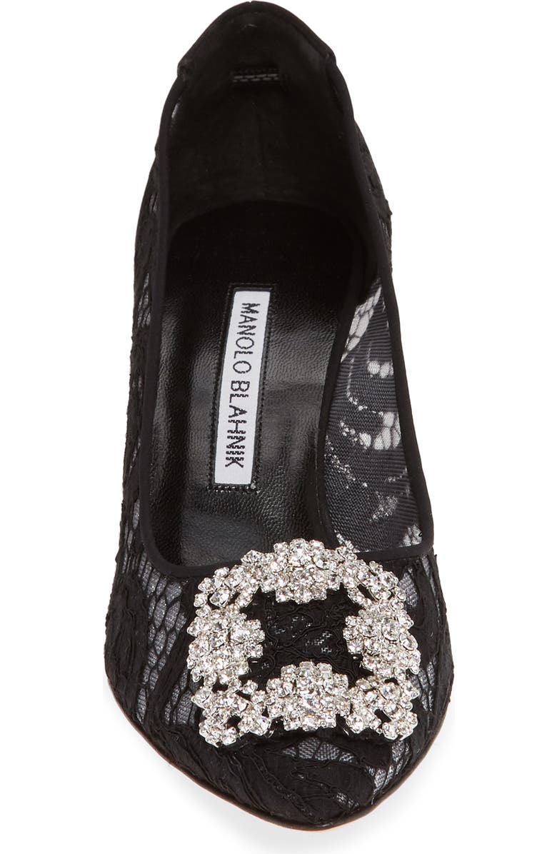 Manolo Blahnik Hangisi Pointed Toe Pump, Alternate, color,