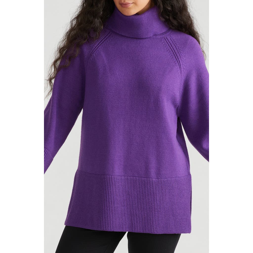 Universal Standard Yolanda Turtleneck Sweater In Purple