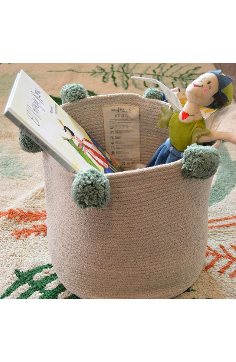 Lorena Canals Basket Bubbly Natural, Alternate, color, Natural, Green