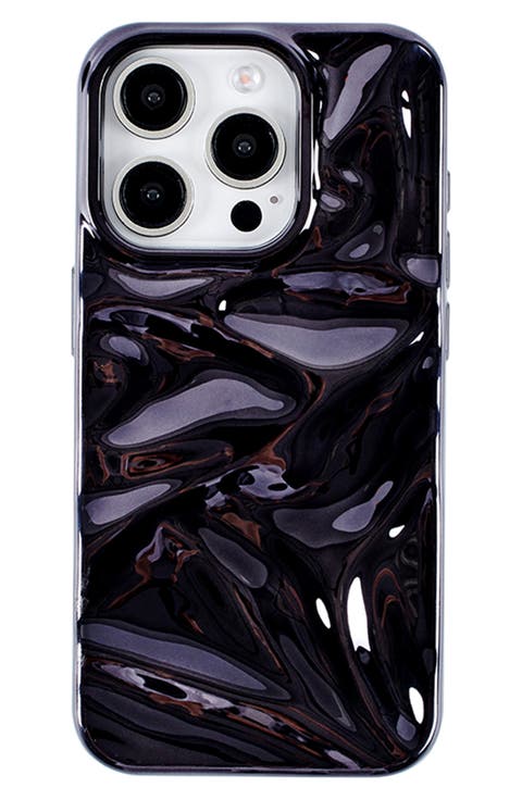 Black Crinkle iPhone 15 Pro Max Case