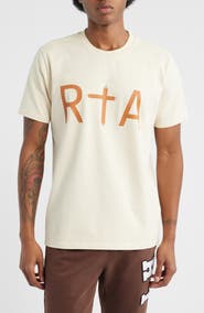 RtA Liam Regular Fit Logo Graphic T-Shirt