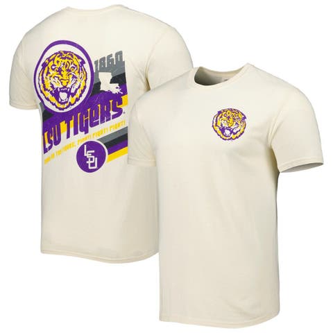 Men's Cream LSU Tigers Vault Vintage Comfort Color T-Shirt