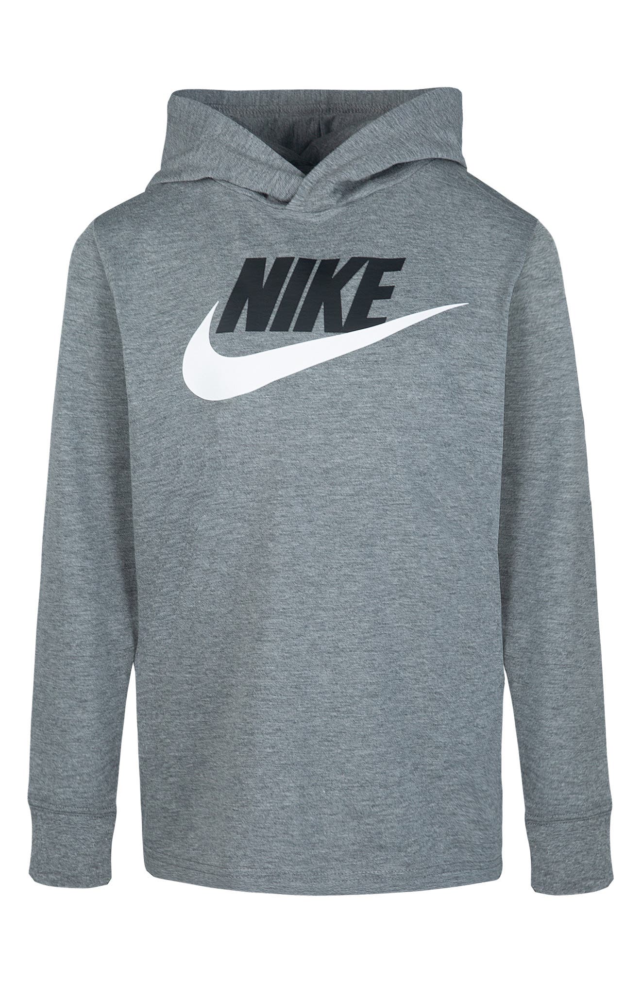 Nike Kids' Futura Hooded Long Sleeve T-Shirt