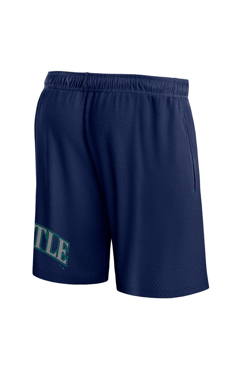 FANATICS Men's Fanatics Branded Navy Seattle Mariners Clincher Mesh Shorts, Alternate, color, Navy