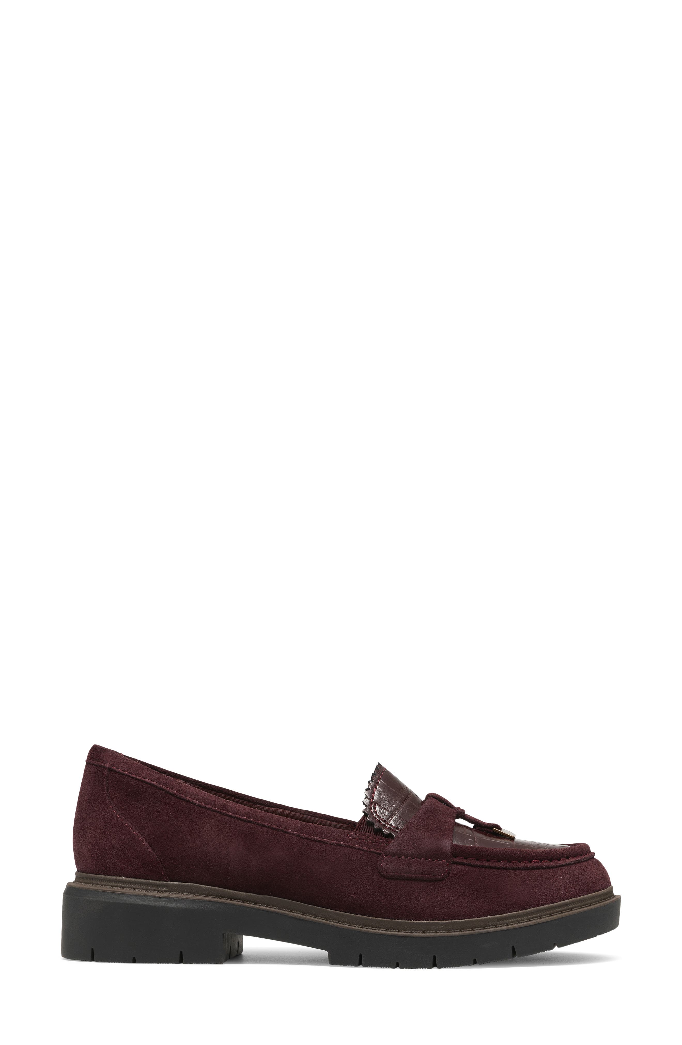 Westlynn Bella Loafer, Alternate, color, BURGUNDY SUEDE
