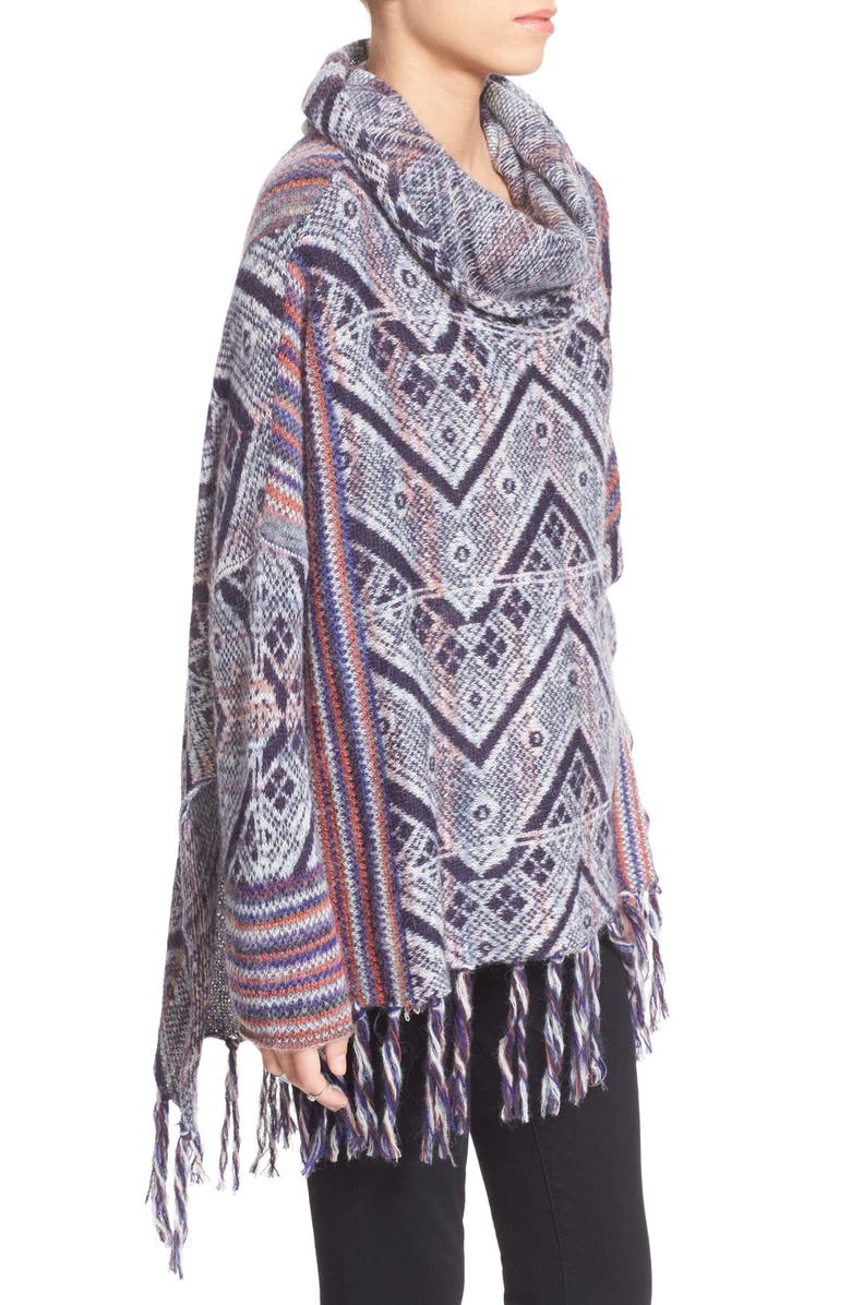 Free People 'Be the One' Fringe Poncho, Alternate, color,