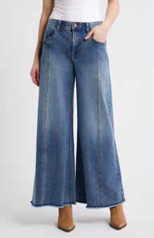 Wit & Wisdom Skyrise Roundup Seamed Super Wide Leg Jeans