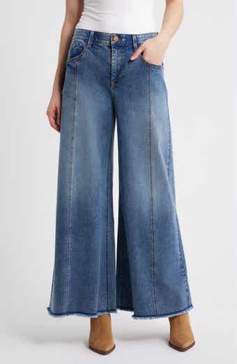 Wit & Wisdom Skyrise Roundup Seamed Super Wide Leg Jeans