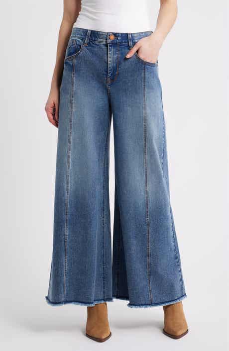 Wit & Wisdom Skyrise Roundup Seamed Super Wide Leg Jeans
