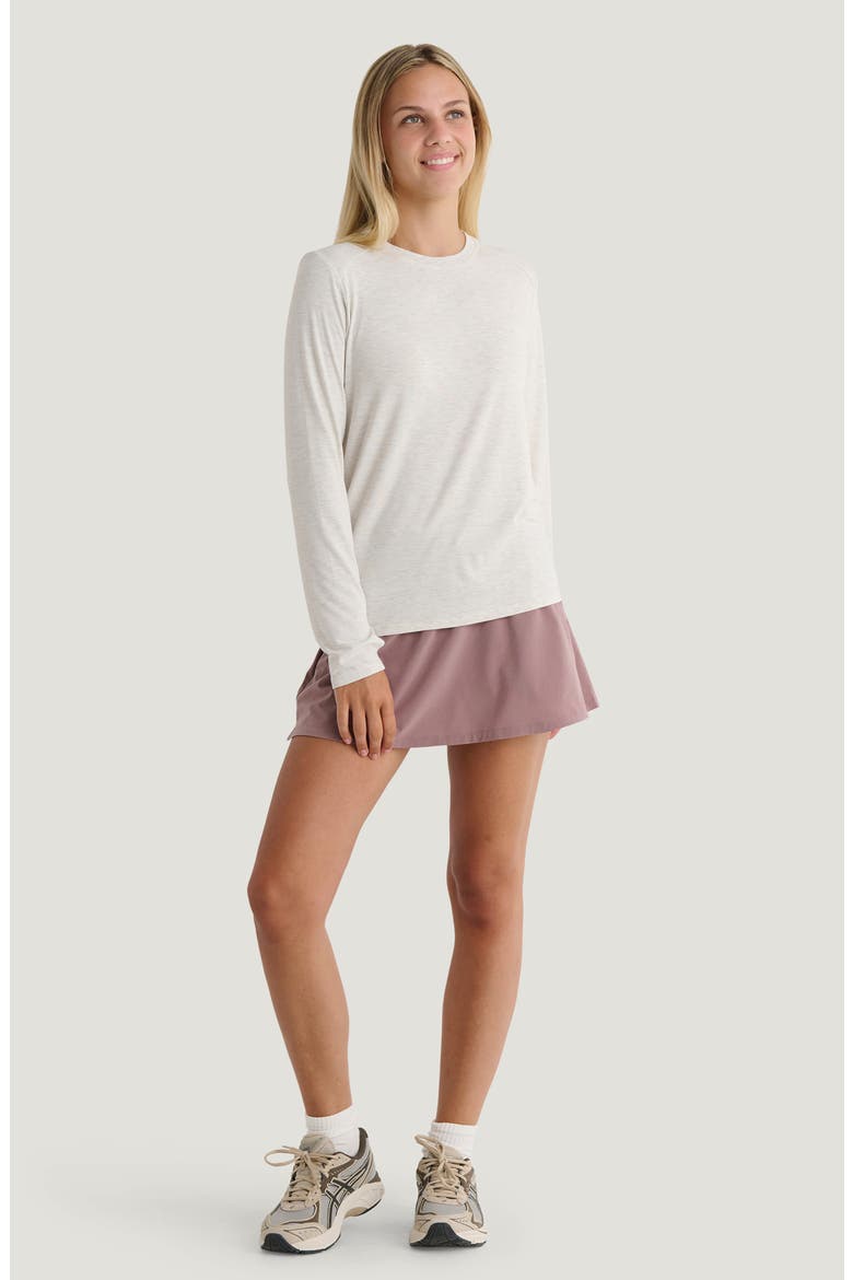 Shade Long Sleeve Top, Alternate, color, OFF WHITE HEATHER