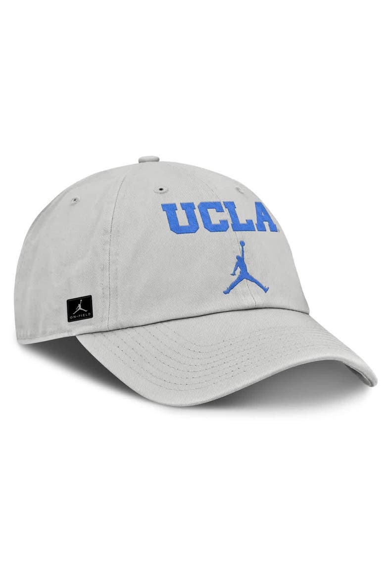 Men's Jordan Brand Gray UCLA Bruins 2025 On-Field Gameday Club Adjustable Hat, Alternate, color, Gray