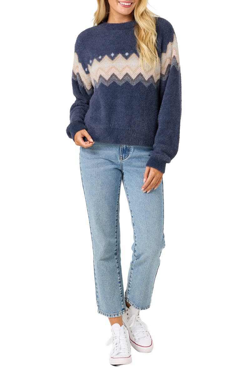 O'Neill Kieren Crewneck Sweater, Alternate, color, Navy