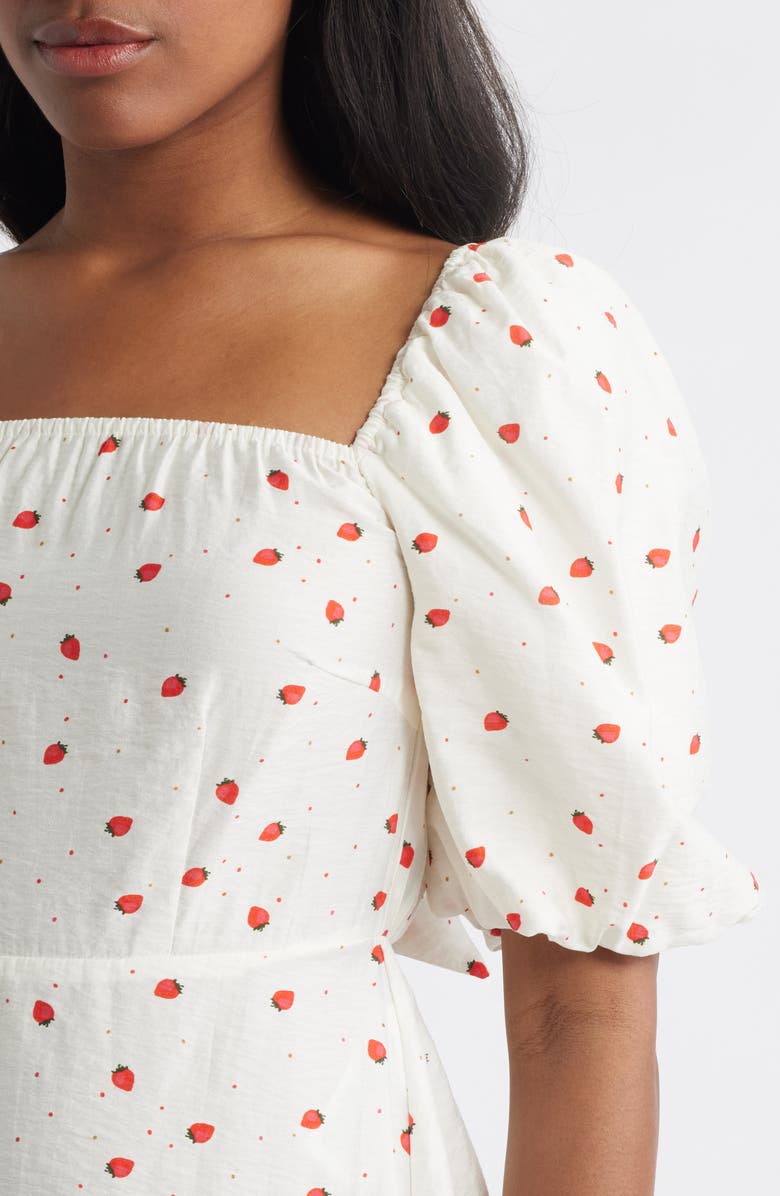 VERO MODA Tie Back Dress, Alternate, color, Snow White Detail