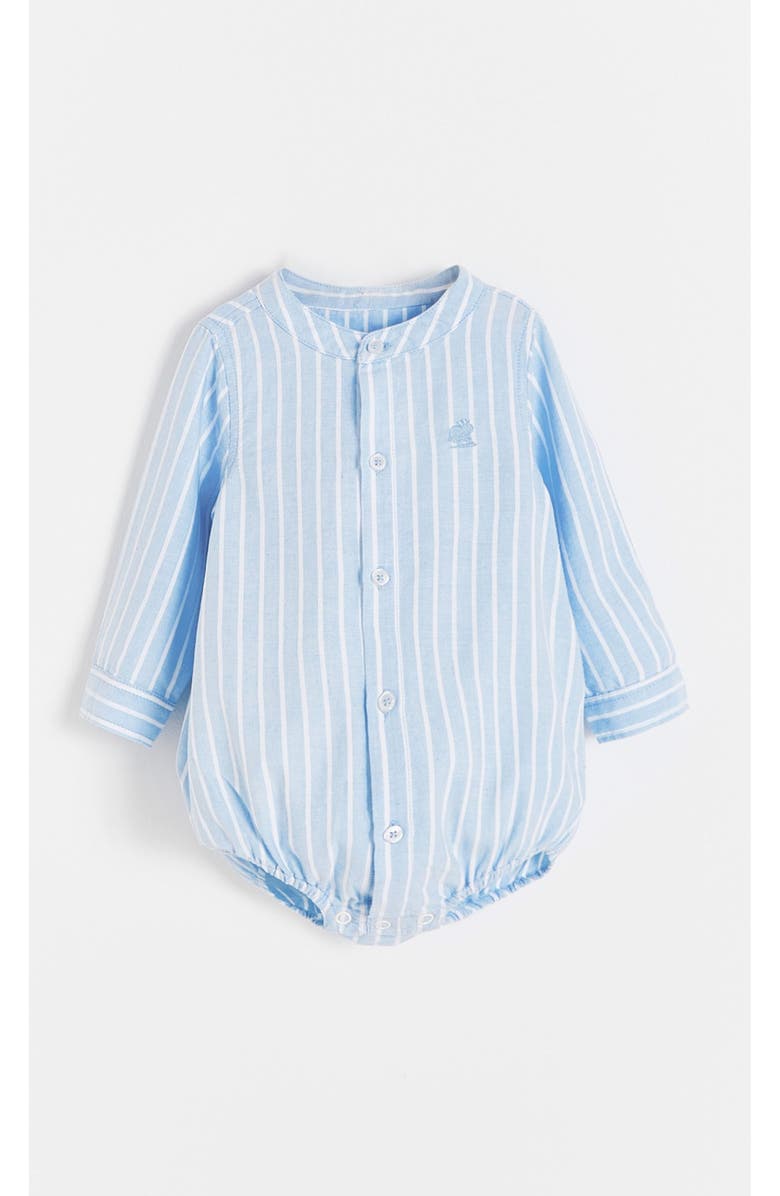 Babycottons Roque Blouse Bodysuit for Infant, Main, color, Light-Blue