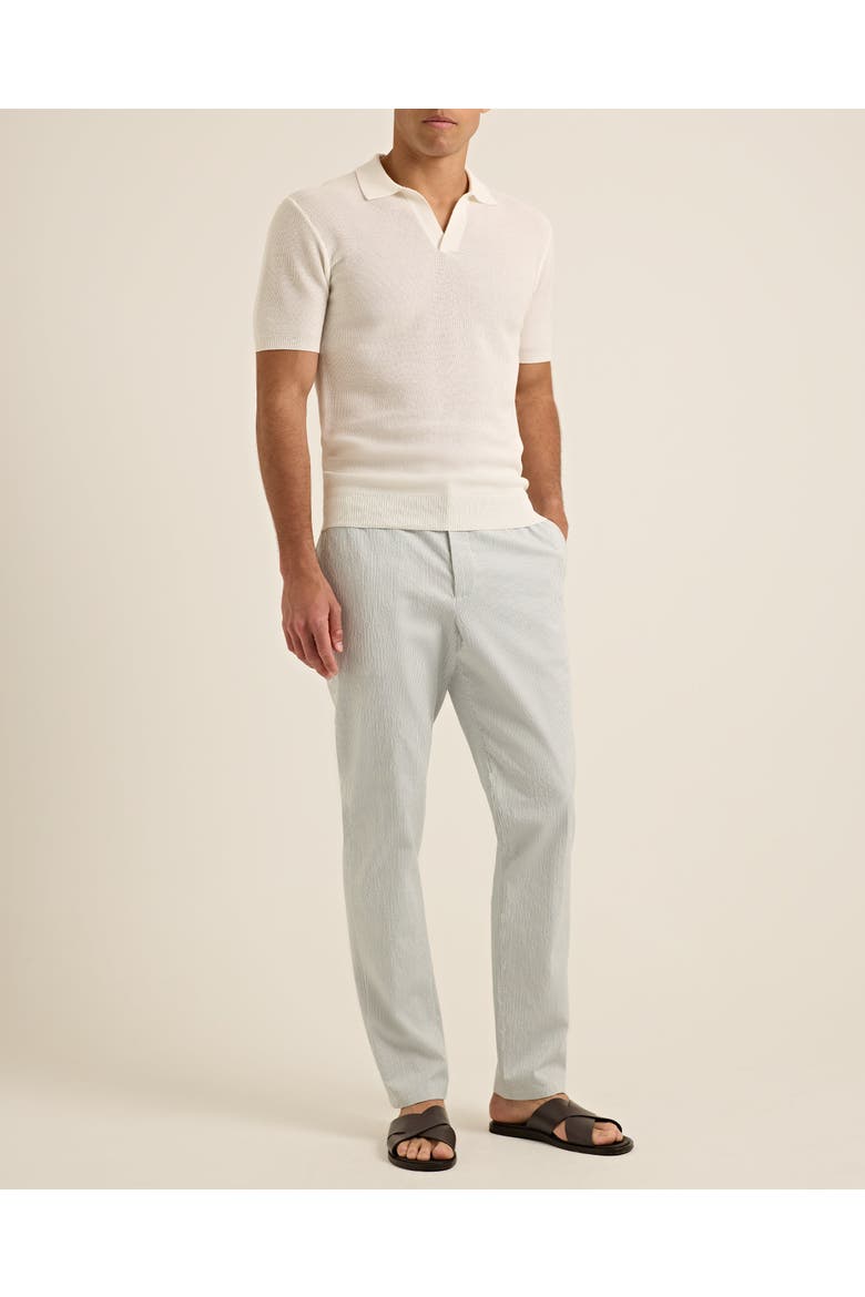 Cornell Seersucker Tailored-Fit Trousers, Main, color, WAVE BLUE/WHITE SAND STRIPE