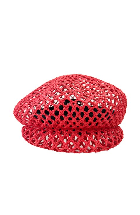 Ami Sculptural Mesh Straw Cap
