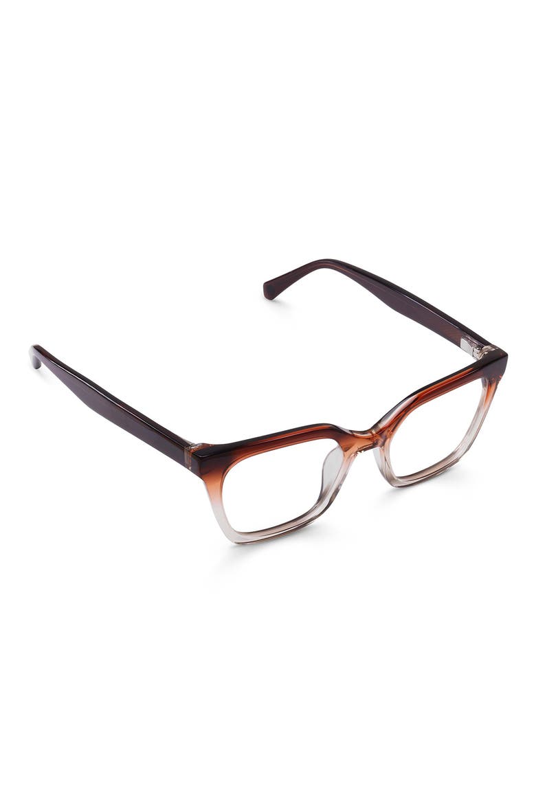 Overlook 50mm Cat Eye Reading Glasses, Alternate, color, WALNUT / ALMOND CRYSTAL