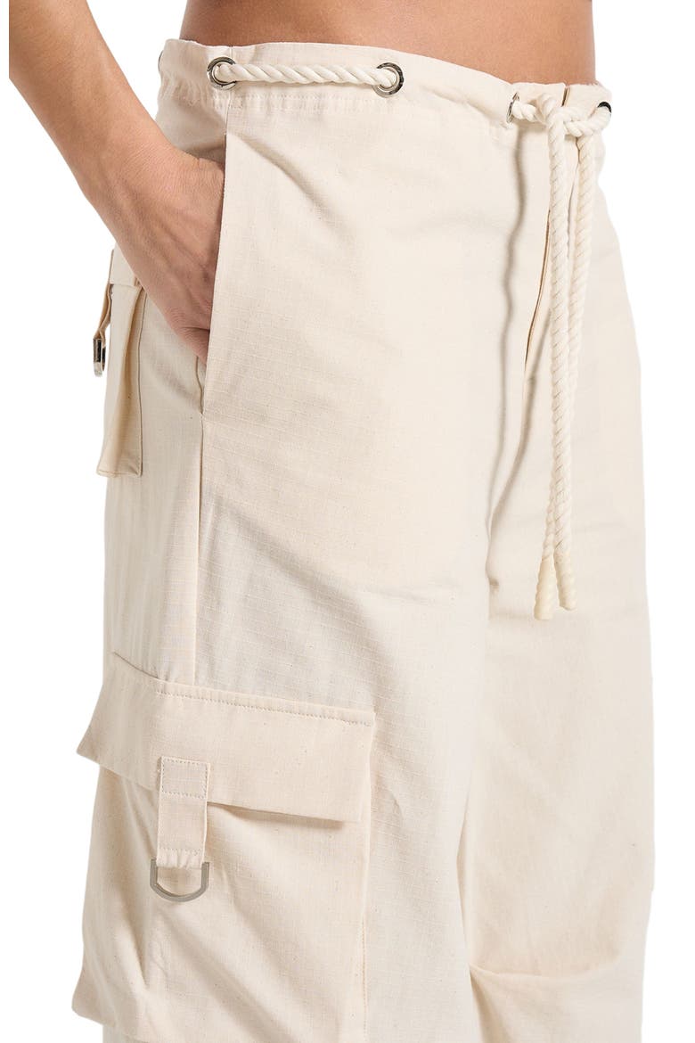 Rosa Ripstop Parachute Cargo Pants, Alternate, color, Cream