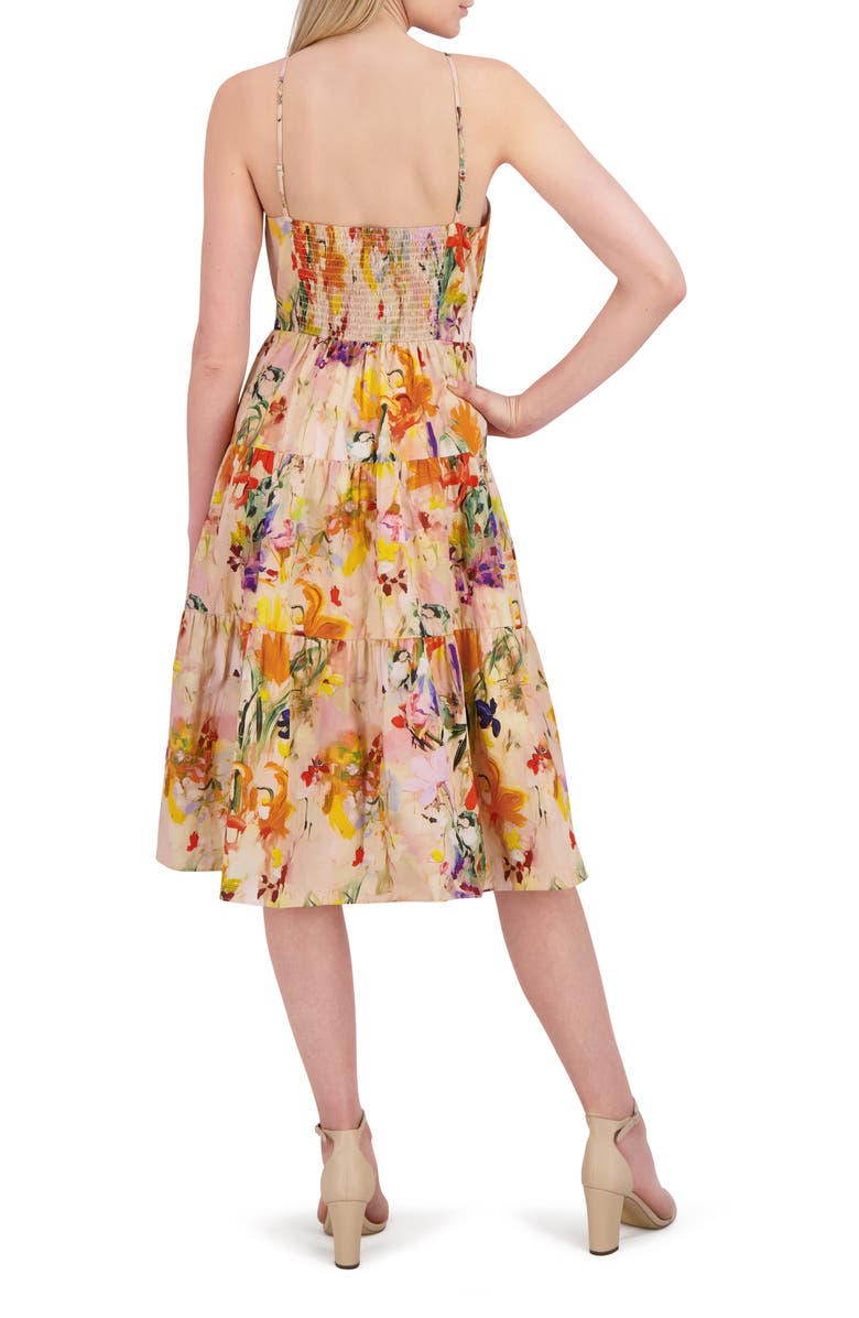 Laundry by Shelli Segal Beaded Halter Sundress, Alternate, color, Light Rose